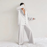 Pyjama élégant en pure soie pour femme - Confort luxueux